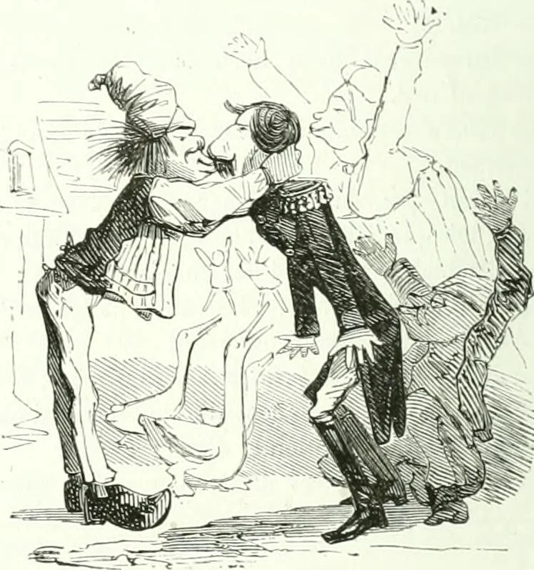 An illustration from Revue comique à l'usage des gens sérieux, 1848, leaf 331