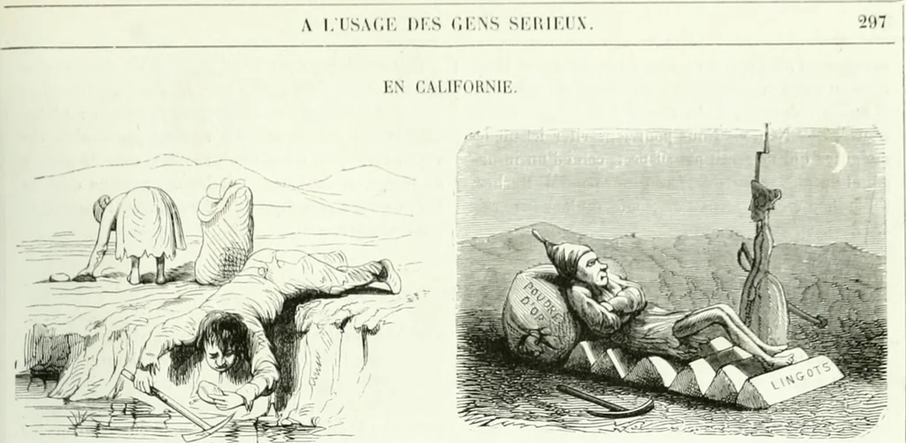 An illustration from Revue comique à l'usage des gens sérieux, 1848, leaf 336