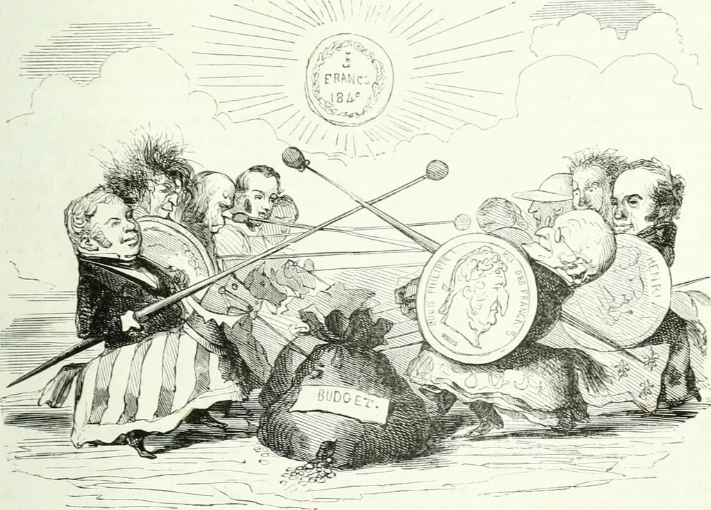 An illustration from Revue comique à l'usage des gens sérieux, 1848, leaf 348