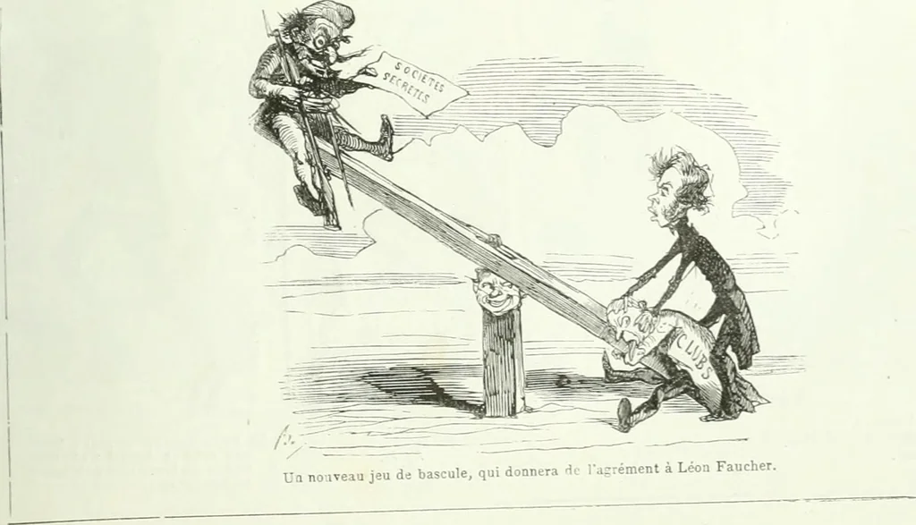 An illustration from Revue comique à l'usage des gens sérieux, 1848, leaf 350