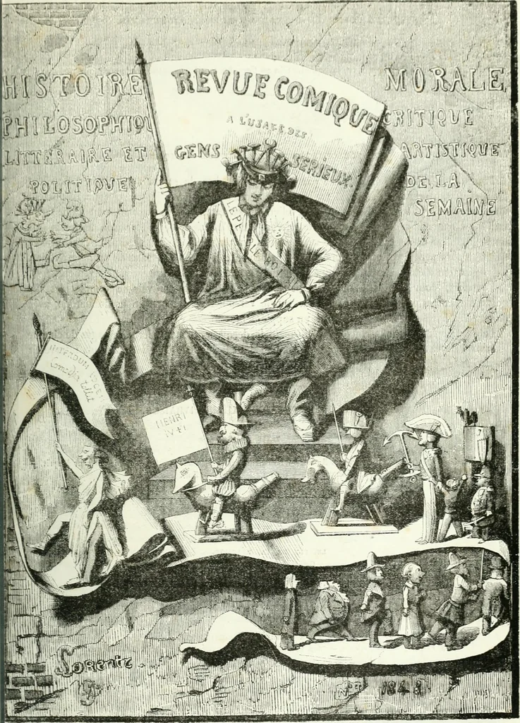 An illustration from Revue comique à l'usage des gens sérieux, 1848, leaf 356