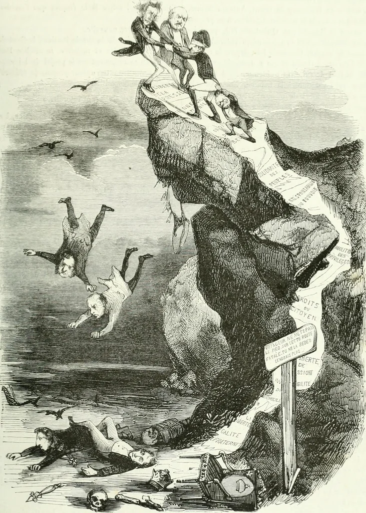 An illustration from Revue comique à l'usage des gens sérieux, 1848, leaf 360
