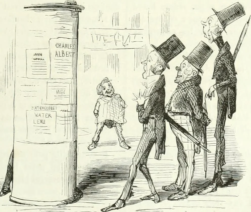 An illustration from Revue comique à l'usage des gens sérieux, 1848, leaf 378