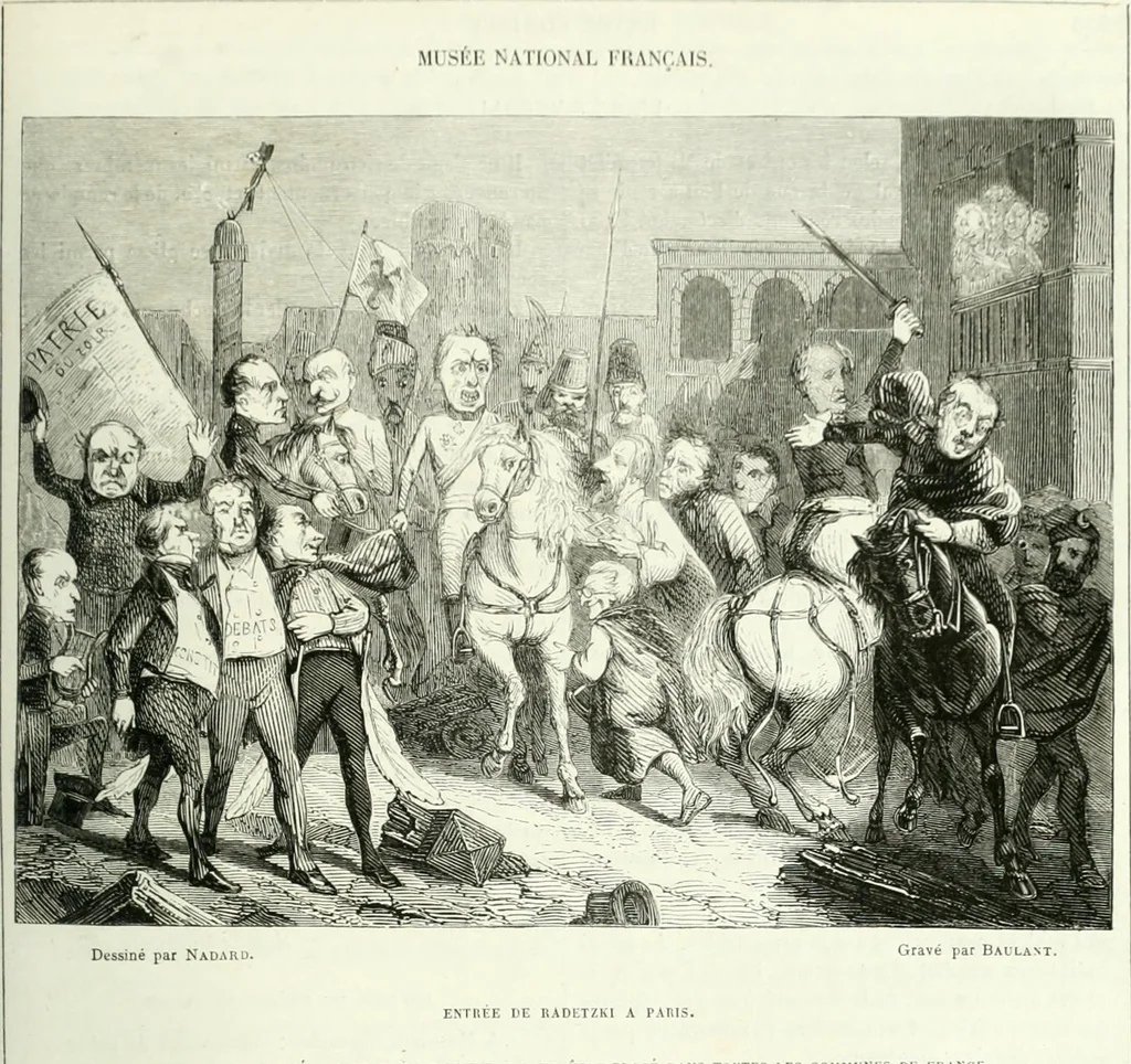 An illustration from Revue comique à l'usage des gens sérieux, 1848, leaf 380