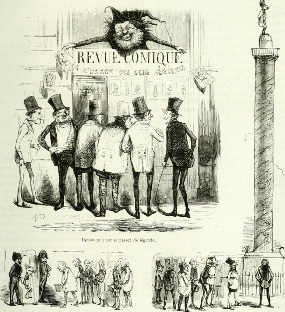 An illustration from Revue comique à l'usage des gens sérieux, 1848, leaf 384