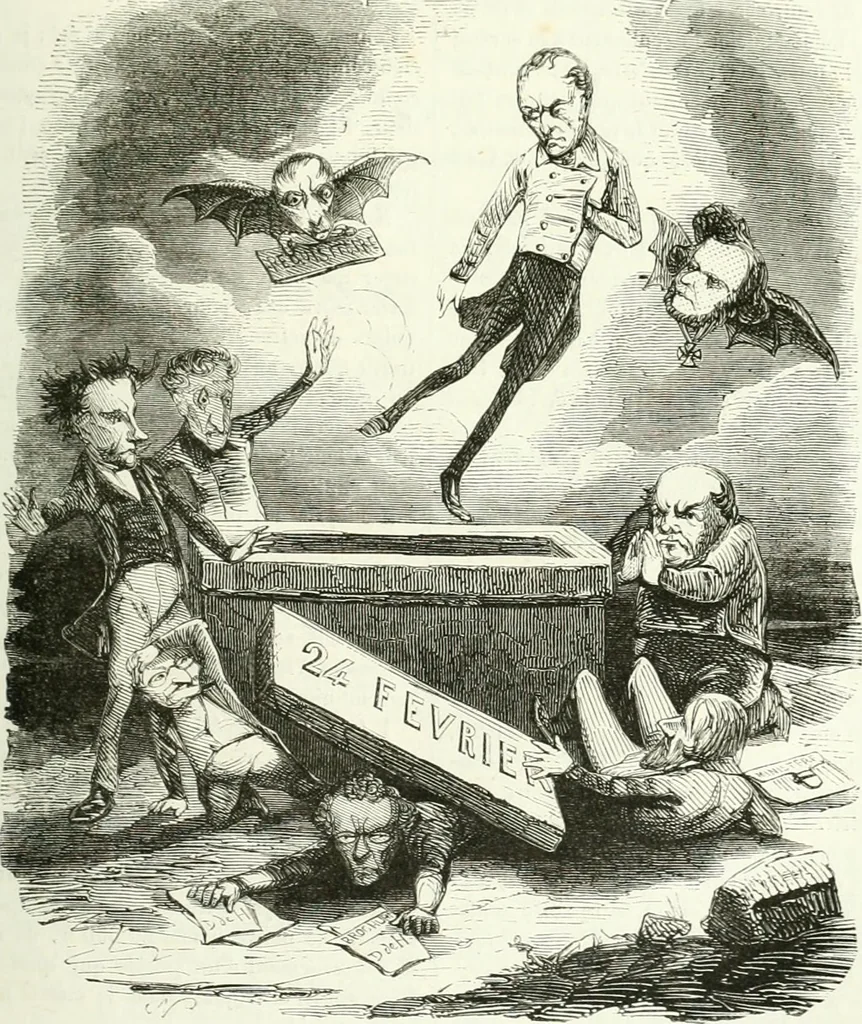 An illustration from Revue comique à l'usage des gens sérieux, 1848, leaf 392