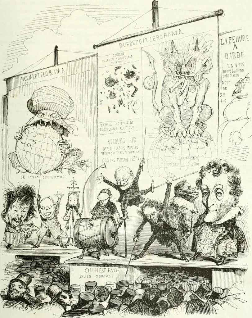 An illustration from Revue comique à l'usage des gens sérieux, 1848, leaf 396