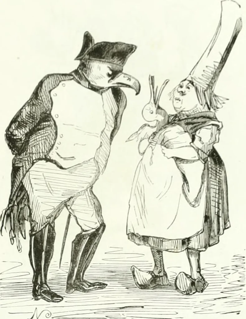 An illustration from Revue comique à l'usage des gens sérieux, 1848, leaf 40