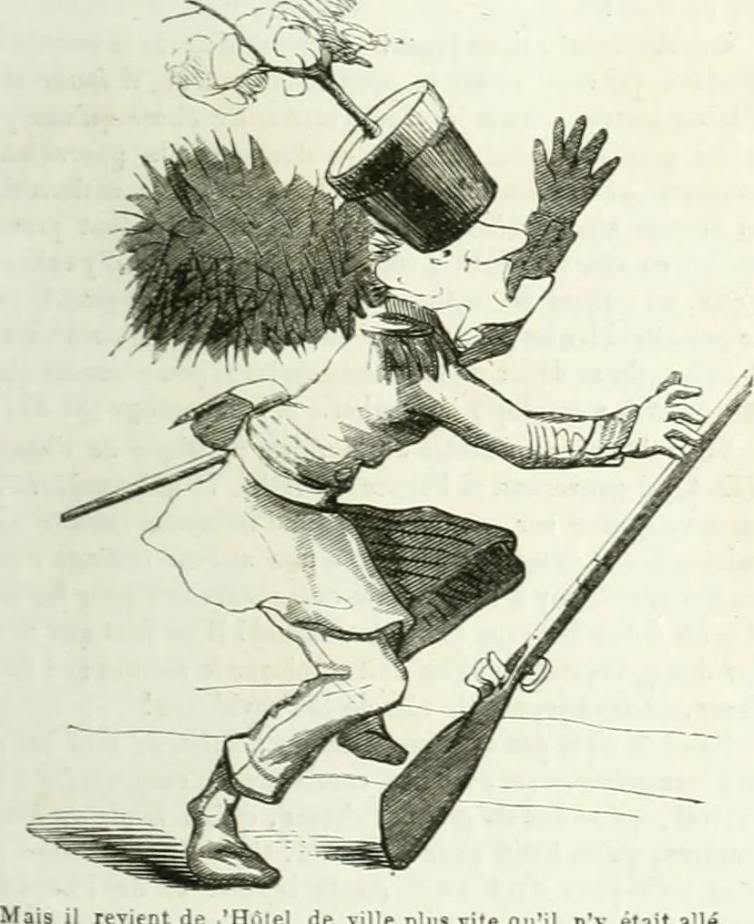 An illustration from Revue comique à l'usage des gens sérieux, 1848, leaf 400