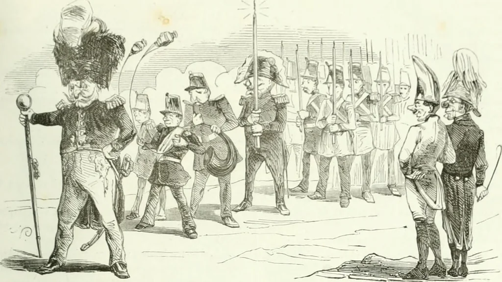 An illustration from Revue comique à l'usage des gens sérieux, 1848, leaf 406