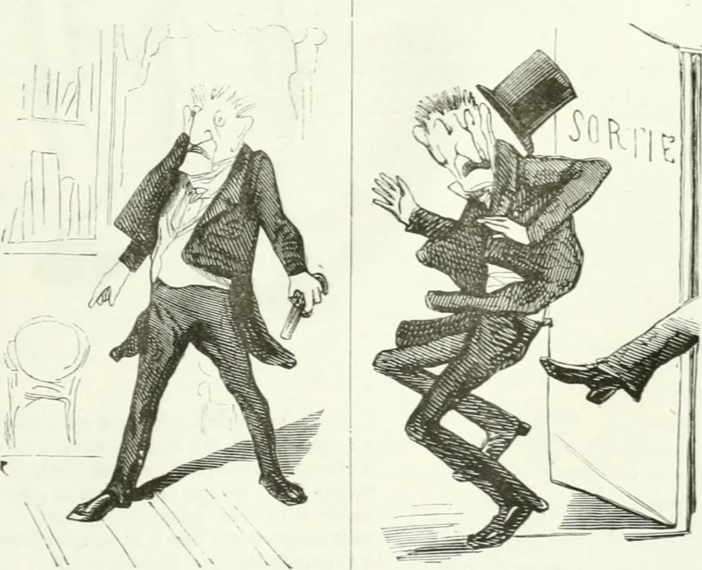 An illustration from Revue comique à l'usage des gens sérieux, 1848, leaf 410