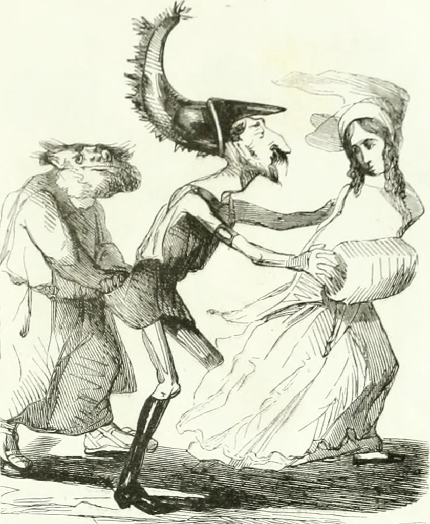 An illustration from Revue comique à l'usage des gens sérieux, 1848, leaf 42