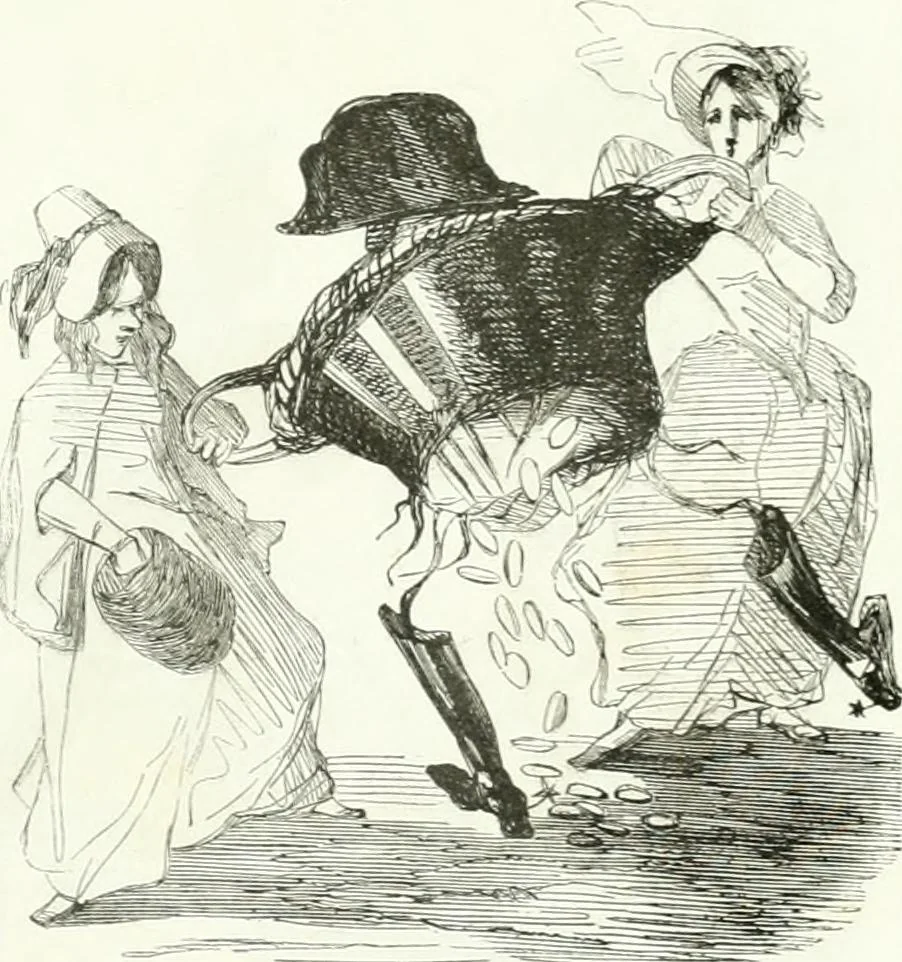 An illustration from Revue comique à l'usage des gens sérieux, 1848, leaf 42