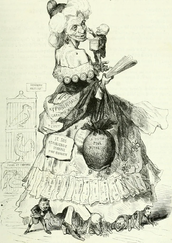 An illustration from Revue comique à l'usage des gens sérieux, 1848, leaf 422