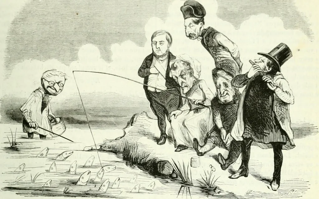 An illustration from Revue comique à l'usage des gens sérieux, 1848, leaf 426