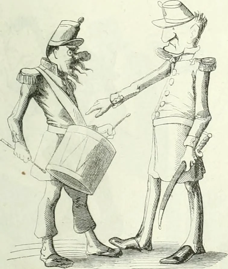 An illustration from Revue comique à l'usage des gens sérieux, 1848, leaf 428