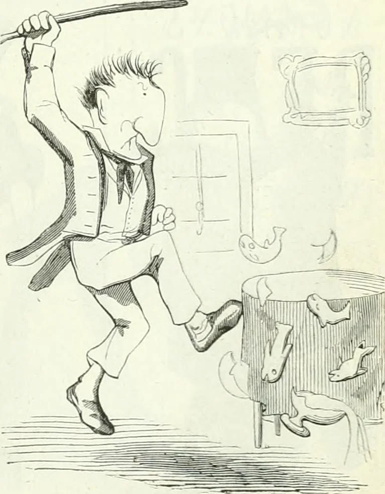 An illustration from Revue comique à l'usage des gens sérieux, 1848, leaf 428