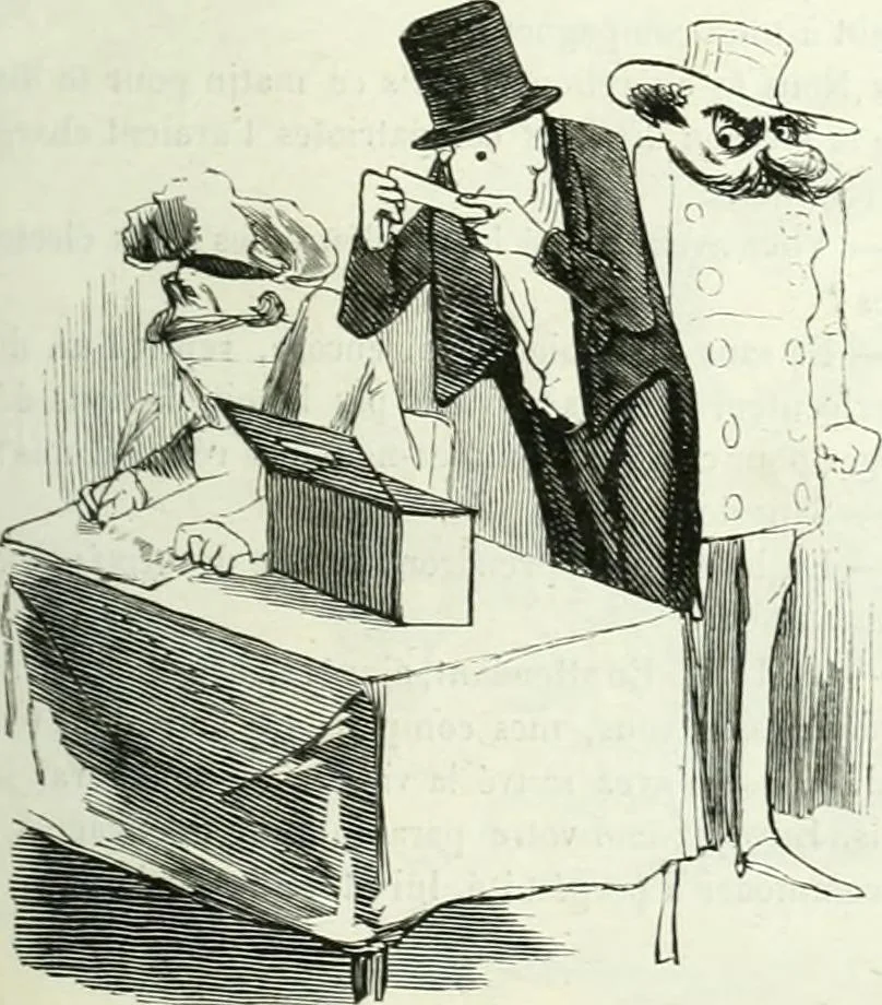 An illustration from Revue comique à l'usage des gens sérieux, 1848, leaf 430