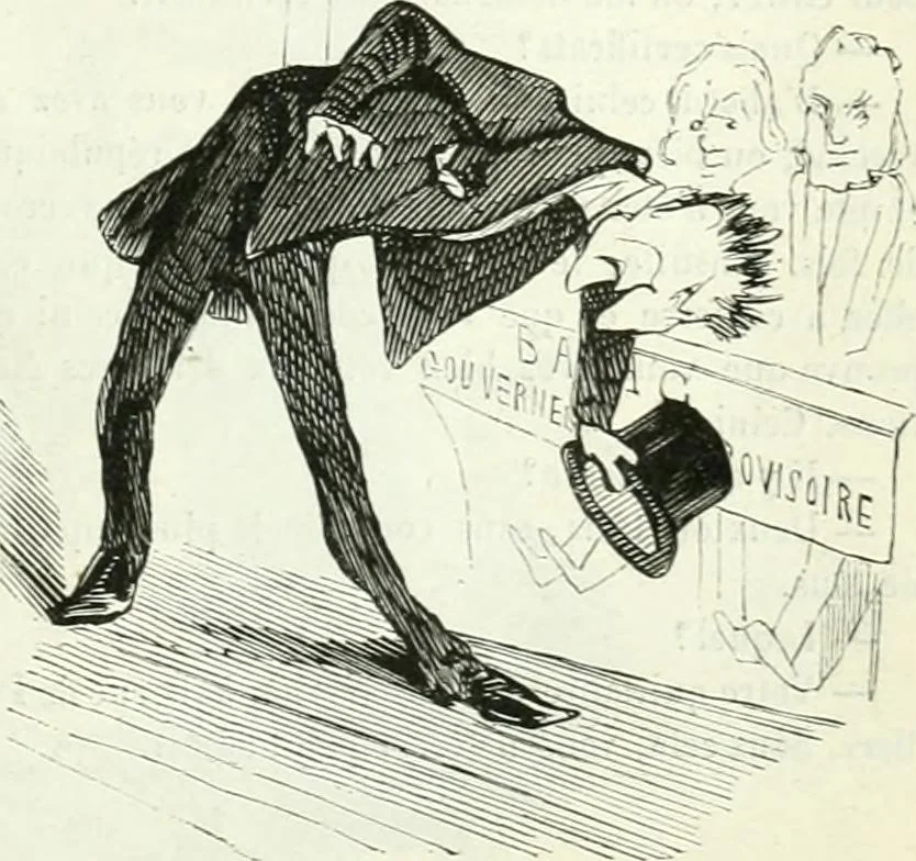 An illustration from Revue comique à l'usage des gens sérieux, 1848, leaf 430