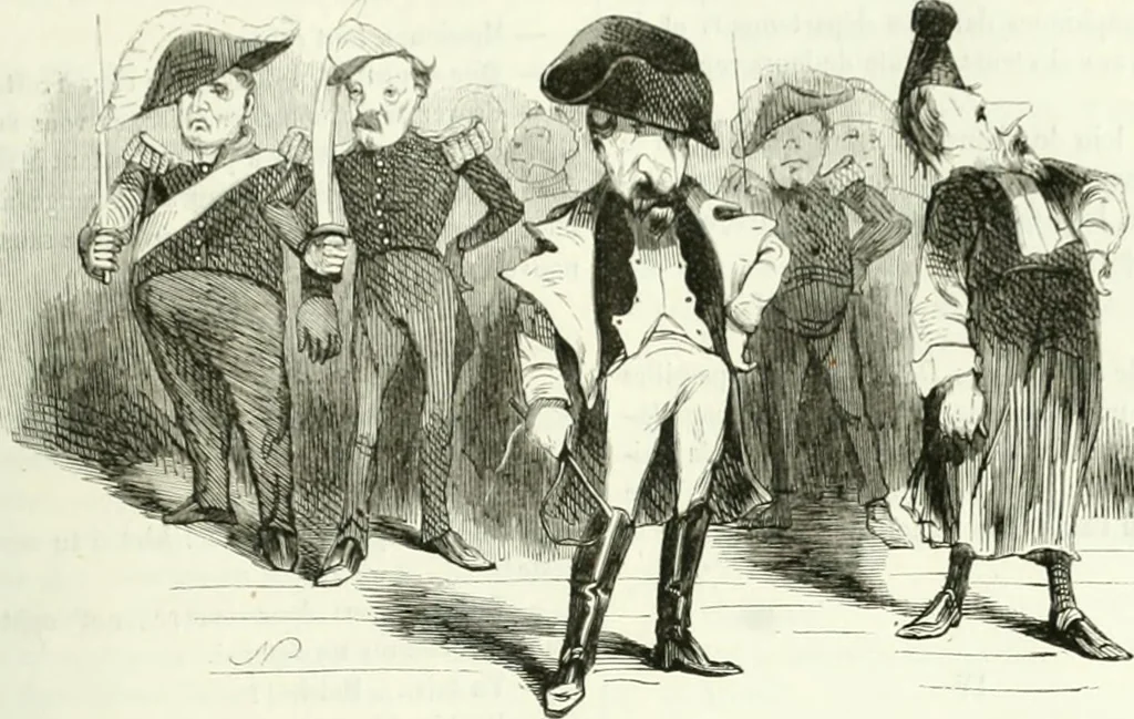 An illustration from Revue comique à l'usage des gens sérieux, 1848, leaf 436