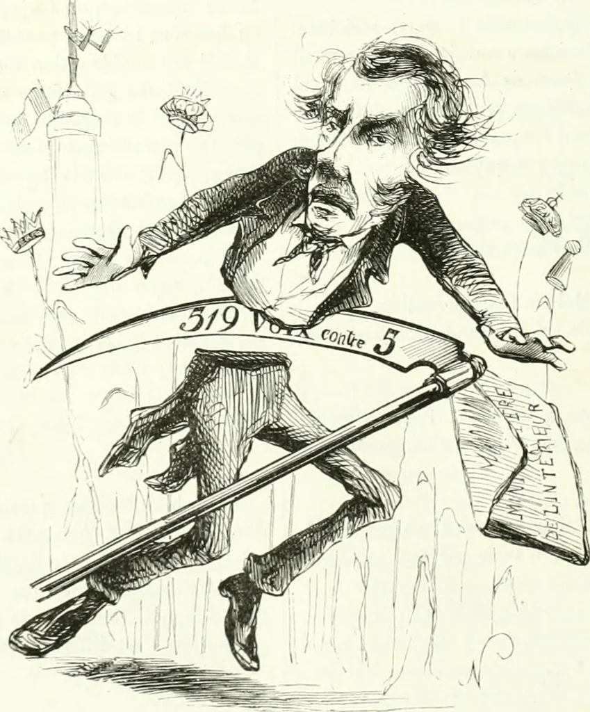An illustration from Revue comique à l'usage des gens sérieux, 1848, leaf 439