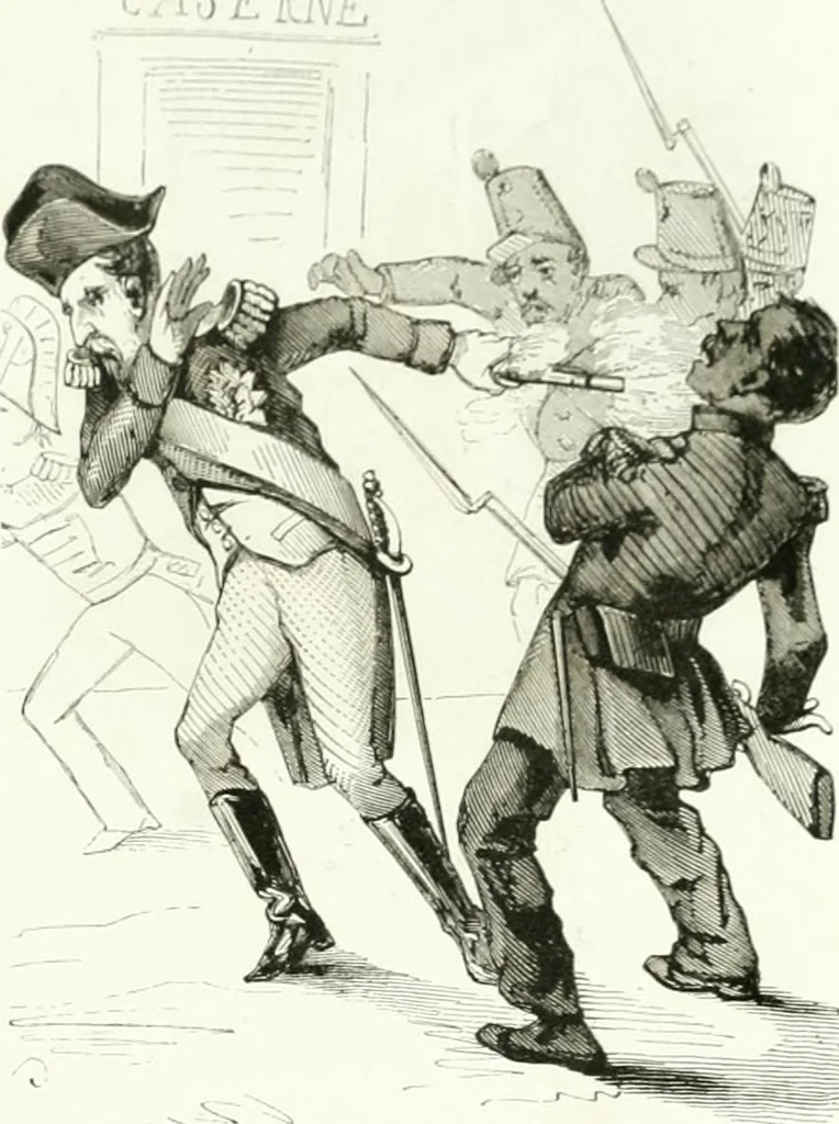 An illustration from Revue comique à l'usage des gens sérieux, 1848, leaf 44
