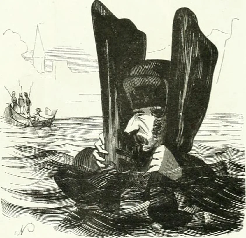An illustration from Revue comique à l'usage des gens sérieux, 1848, leaf 44