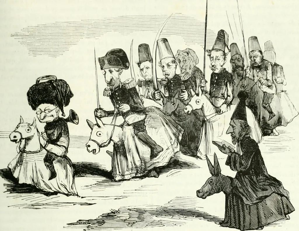 An illustration from Revue comique à l'usage des gens sérieux, 1848, leaf 440