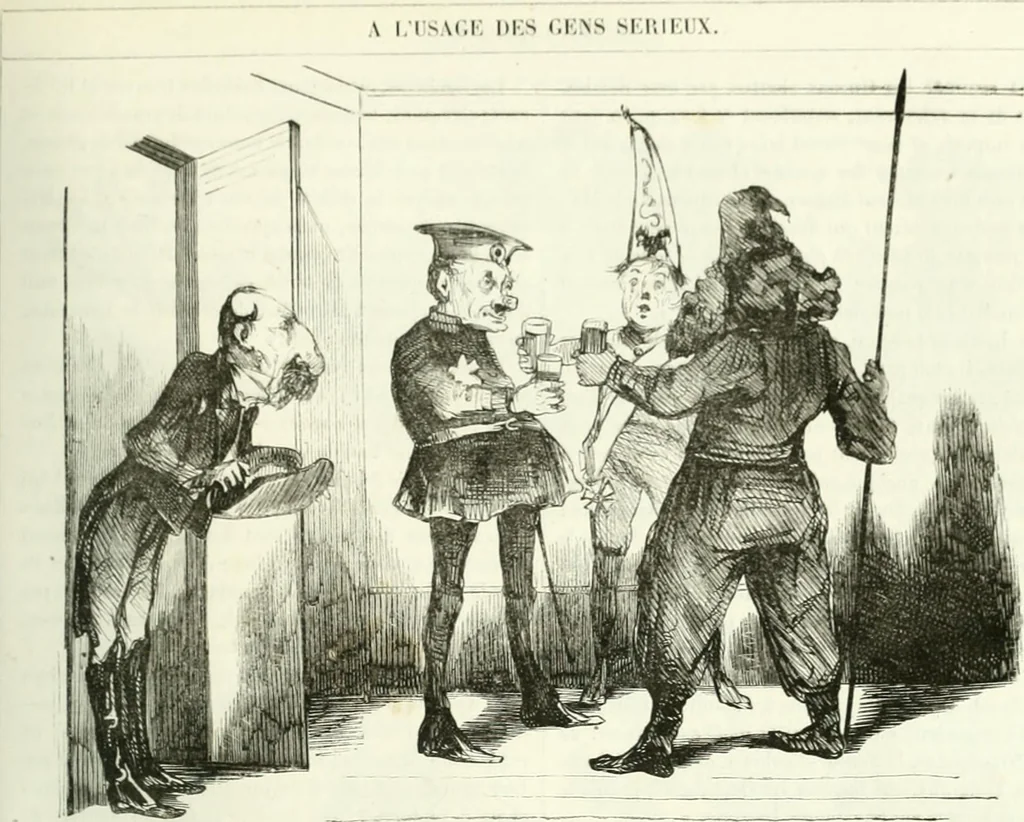 An illustration from Revue comique à l'usage des gens sérieux, 1848, leaf 454