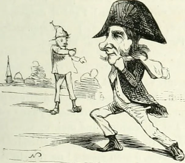 An illustration from Revue comique à l'usage des gens sérieux, 1848, leaf 456