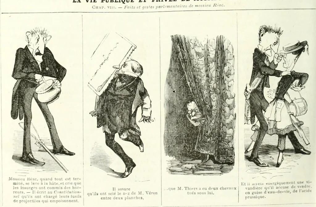 An illustration from Revue comique à l'usage des gens sérieux, 1848, leaf 459