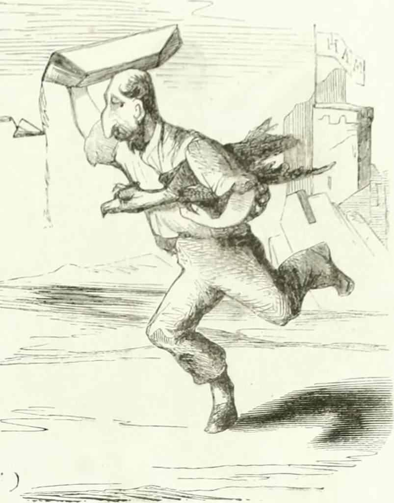An illustration from Revue comique à l'usage des gens sérieux, 1848, leaf 46