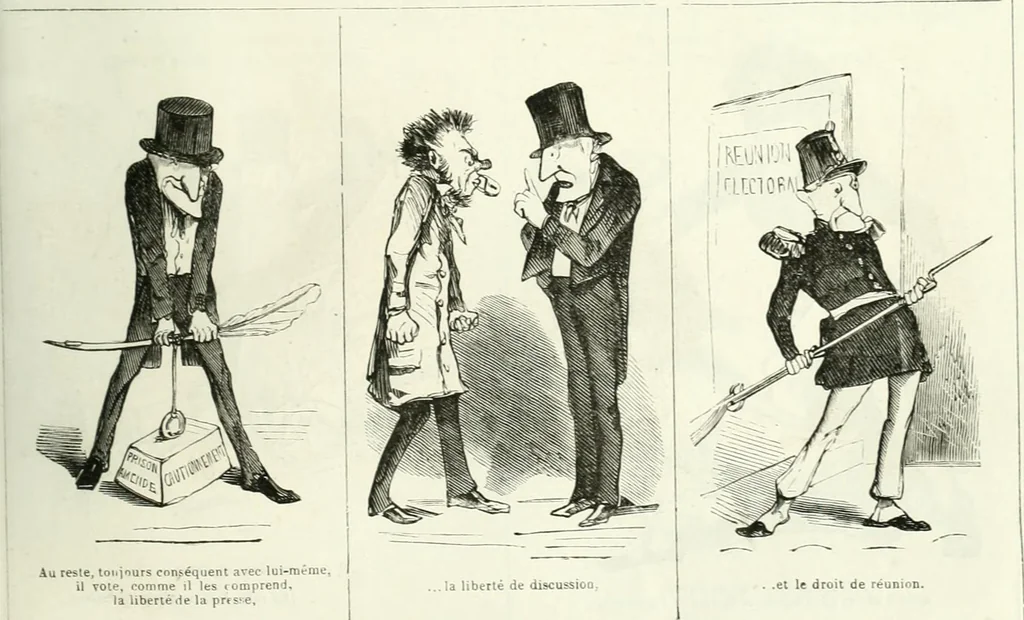 An illustration from Revue comique à l'usage des gens sérieux, 1848, leaf 460