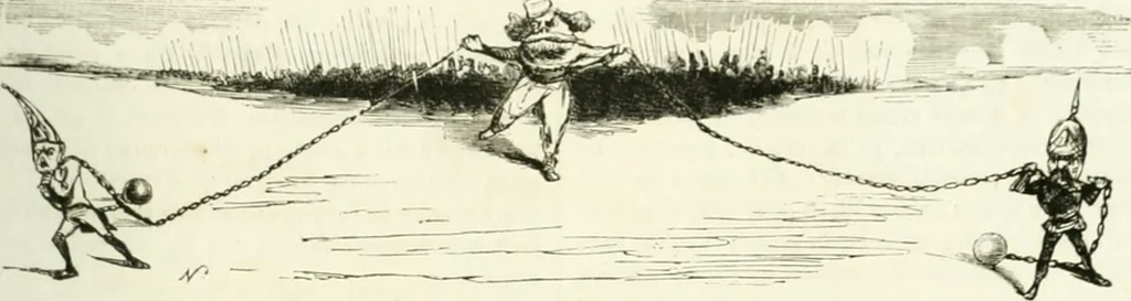 An illustration from Revue comique à l'usage des gens sérieux, 1848, leaf 468