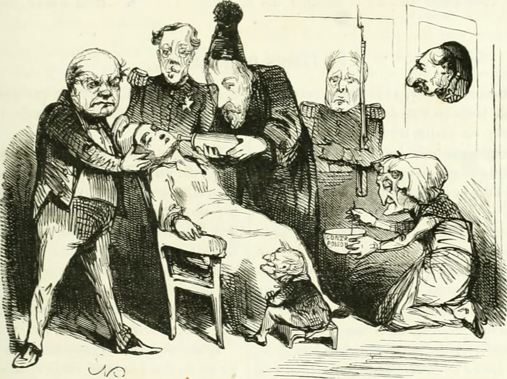 An illustration from Revue comique à l'usage des gens sérieux, 1848, leaf 468