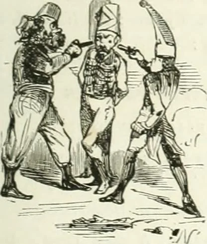 An illustration from Revue comique à l'usage des gens sérieux, 1848, leaf 468