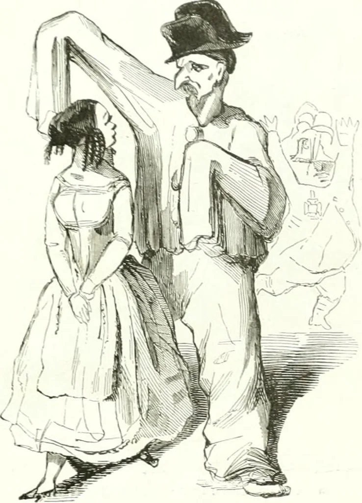 An illustration from Revue comique à l'usage des gens sérieux, 1848, leaf 47