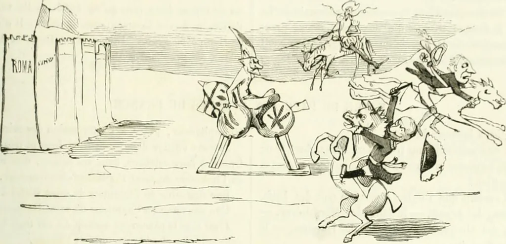 An illustration from Revue comique à l'usage des gens sérieux, 1848, leaf 472