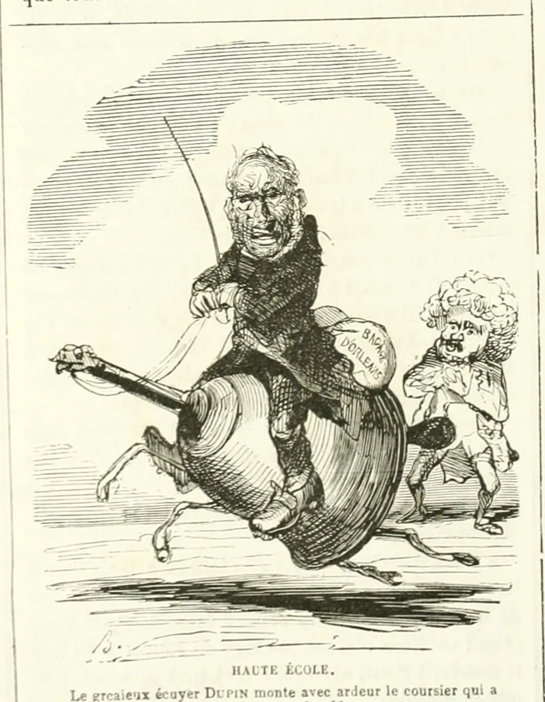 An illustration from Revue comique à l'usage des gens sérieux, 1848, leaf 473