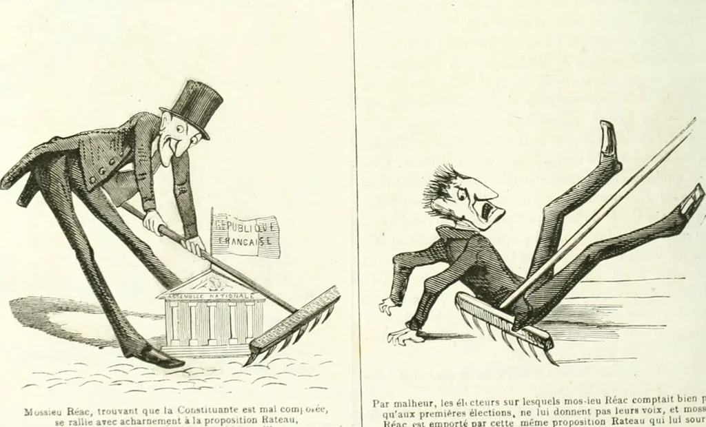 An illustration from Revue comique à l'usage des gens sérieux, 1848, leaf 475