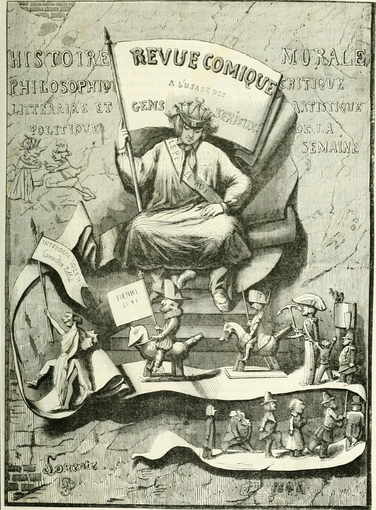 An illustration from Revue comique à l'usage des gens sérieux, 1848, leaf 480