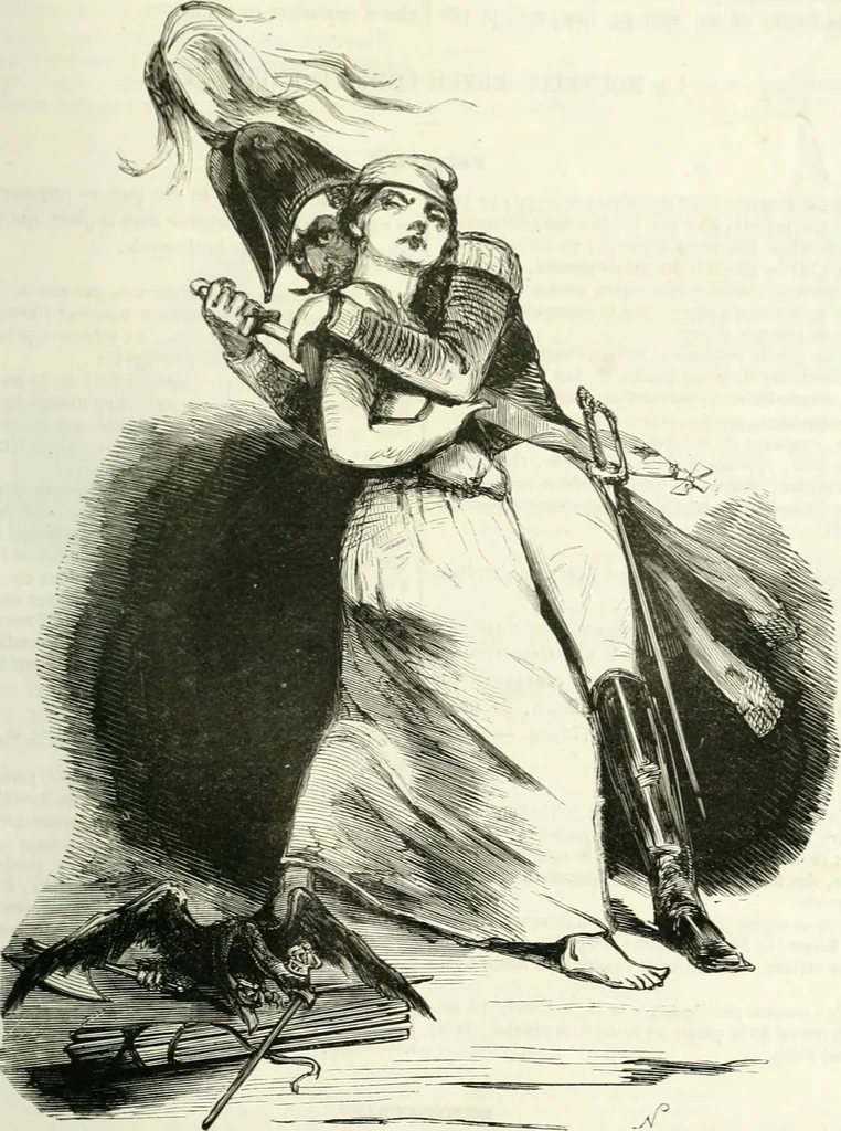 An illustration from Revue comique à l'usage des gens sérieux, 1848, leaf 488