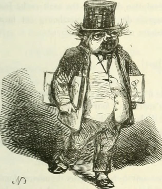 An illustration from Revue comique à l'usage des gens sérieux, 1848, leaf 490