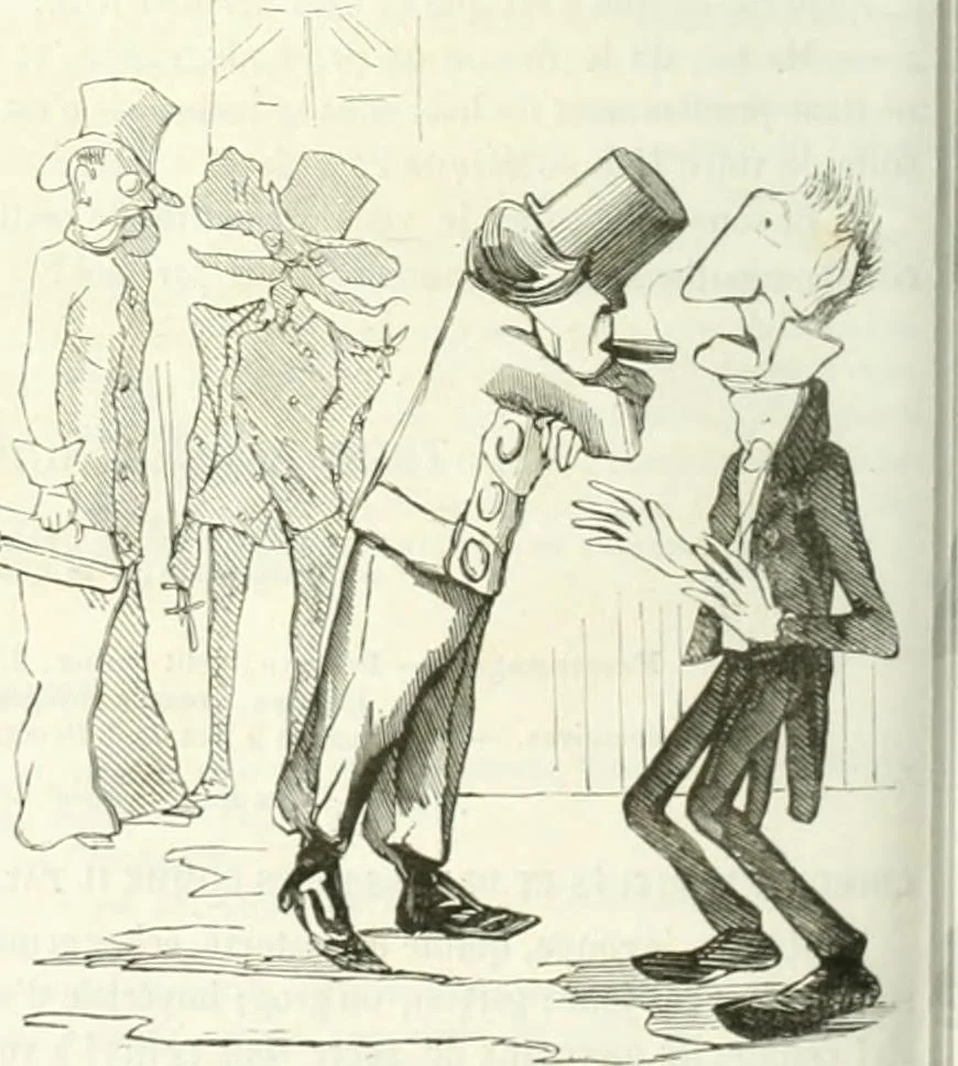 An illustration from Revue comique à l'usage des gens sérieux, 1848, leaf 491