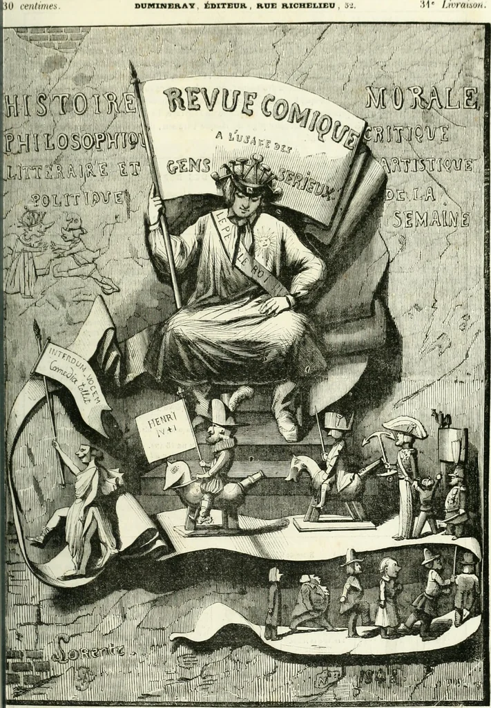 An illustration from Revue comique à l'usage des gens sérieux, 1848, leaf 496