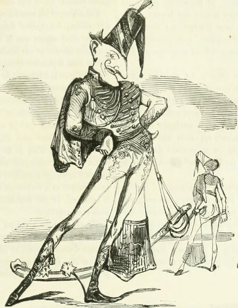 An illustration from Revue comique à l'usage des gens sérieux, 1848, leaf 500
