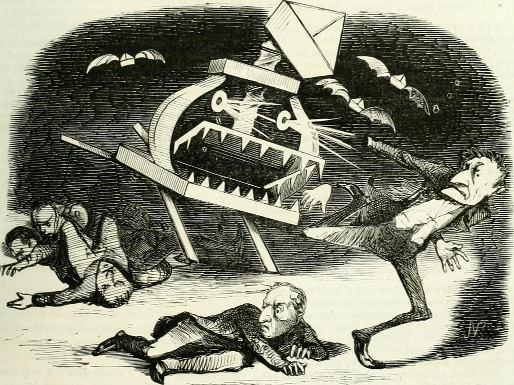 An illustration from Revue comique à l'usage des gens sérieux, 1848, leaf 502