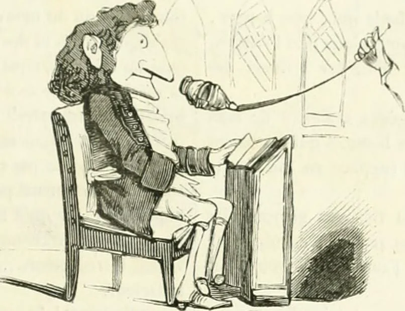 An illustration from Revue comique à l'usage des gens sérieux, 1848, leaf 508
