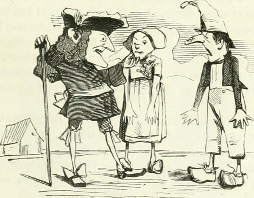 An illustration from Revue comique à l'usage des gens sérieux, 1848, leaf 508