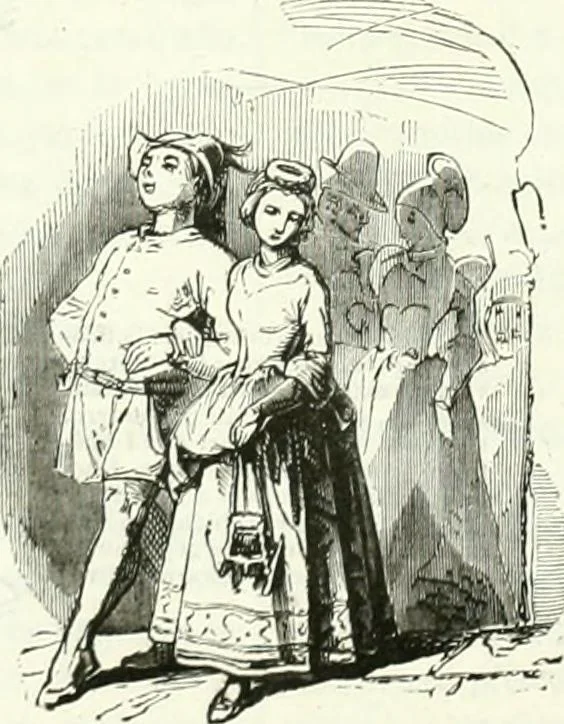 An illustration from Revue comique à l'usage des gens sérieux, 1848, leaf 517